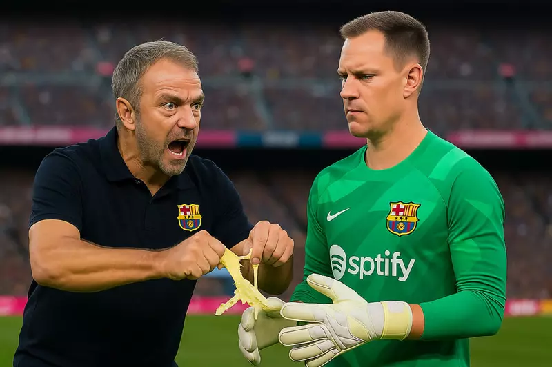 فليك يتقبل خطأه ويؤكد دعمه للحارس تير شتيجن